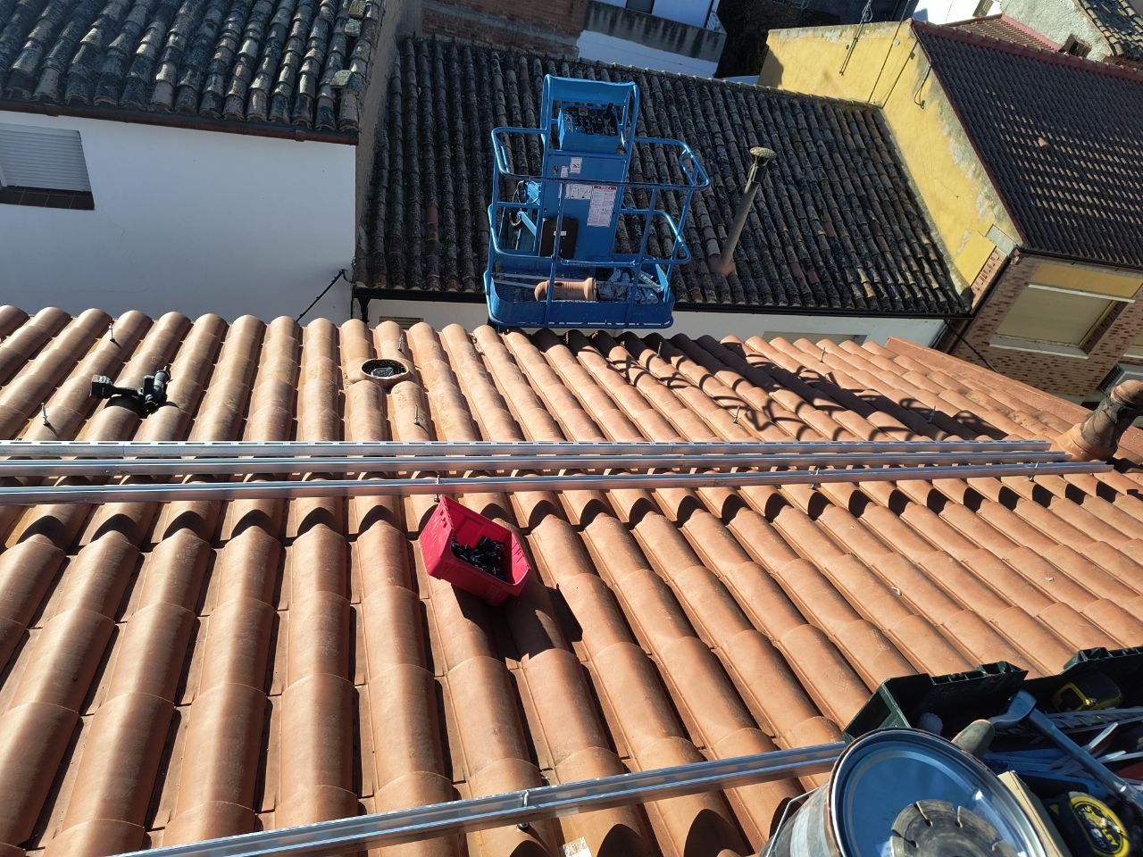 Trabajos en el tejado